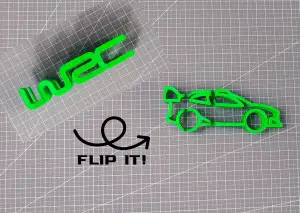 Text Flip - WRC (4 STLs)