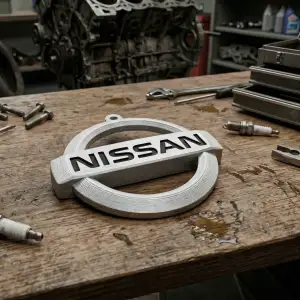 Nissan Logo Keychain – 3 Color / Single Color Option