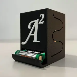 Battery storage for 14 AA batteries.