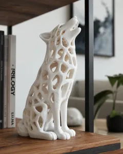 Voronoi Wolf Statue