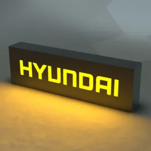 HYUNDAI Logo Lamp Graphic Illuminator