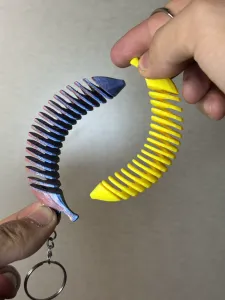 Springy Banana Keychain