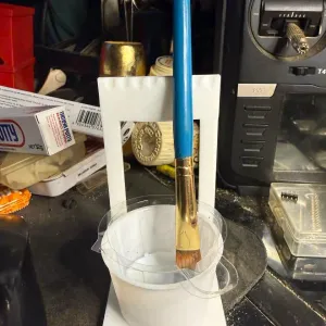brush cleaner holder cup and brush holder