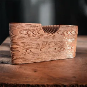 Wood texture spice organizer
