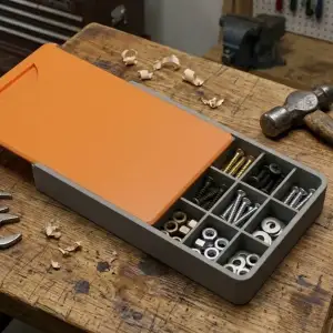 Screw box with lid