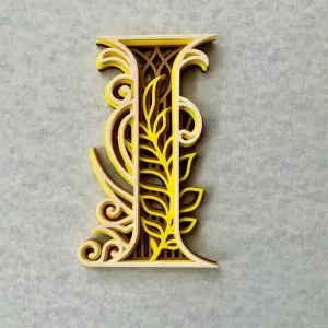 Decorated letters I-J-K-L   - 3/7