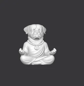 Rottweiler Dog Meditating