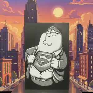 Hueforge Peter Griffin-Superman
