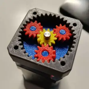 WORKING - Planetary GearBox, no bearings - JUST PRINT!