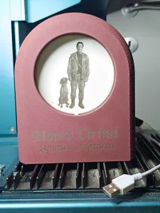 LED Memorial Stand for Ø100mm Acrylic Disc - Light Memorial