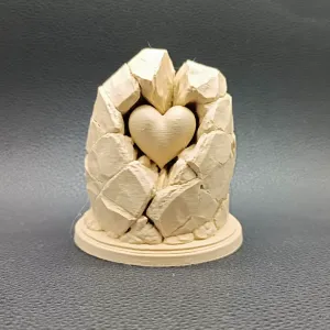 Love Carved in Stone Valentine of Unbreakable Love
