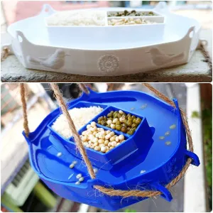 Ant Proof Outdoor Bird & Squirrel Feeder aerodynamic 8models