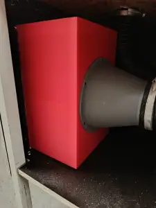 Air filter box for engraving enclosure