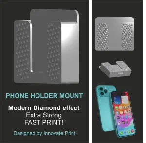 MODERN PHONE MOUNT | DIAMOND EFFECT - FAST PRINT