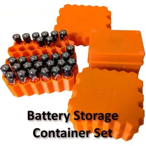 Battery Storage Container Set