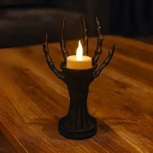 SKELETON HAND TEA LIGHT HOLDER - HAND OF SHADOWS