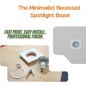 The Minimalist Recessed Spotlight Bezel