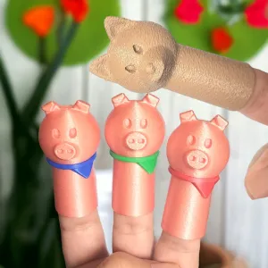 The Three Little Pigs Finger Puppet Play