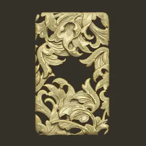 Victorian motif pattern decor Gothic royal-carving