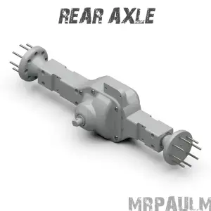 KAMAZ 6350 8x8: Rear axle