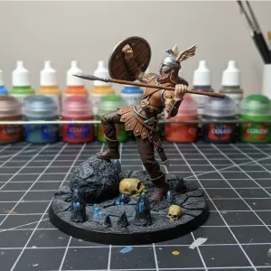 Iconic Red Box Warrior from DnD Basic Set Cover