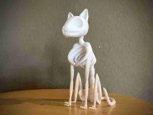Stylized Cat Skeleton