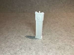 Dollhouse grandfather clock tower miniature house