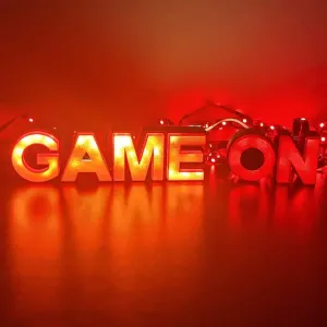 LED sign GAME ON