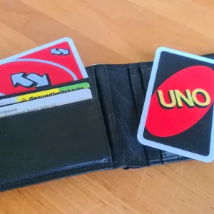 Uno Reverse Card for Wallet (Credit Card Size)