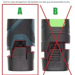 Bateria parafusadeira Chinesa 16.8v
