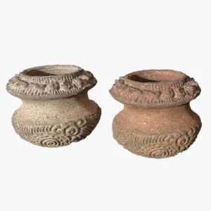 Antique Detailed Terracotta Vase