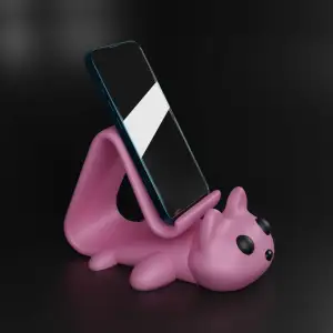 Cute Cat Phone Stand – Playful Desk Buddy