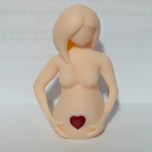Excepting Mother with a heart on her baby bump