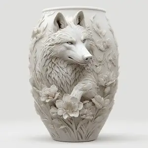 Wolf Vase 152