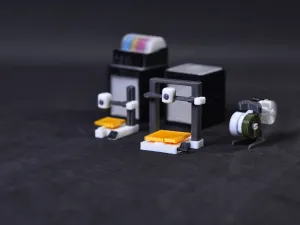【1/15】我的工作间微缩模型系列:Bambu Lab A1 3D打印机