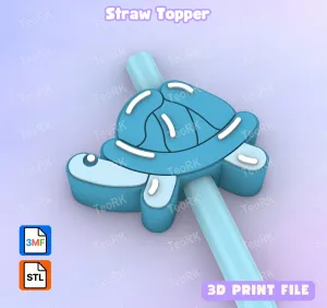 Straw Topper turtle balloon