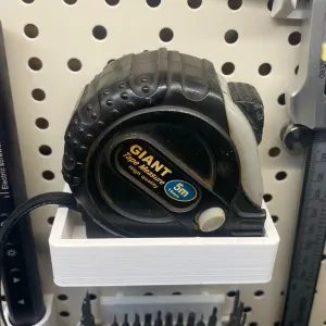 Pegboard Tray Organizer Measuring Tape Holder