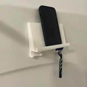Shower phone holder