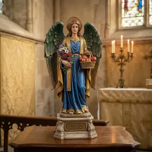 Archangel Barachiel - 3D Printable Religious Statue - Solid