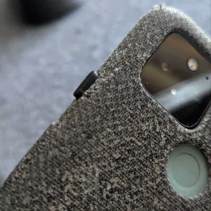 Pixel fabric case button