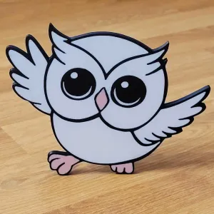 Owl cartoon style