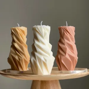 Diamond Pillar Candle Mold