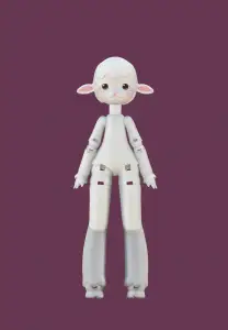 Sheep ball jointed doll