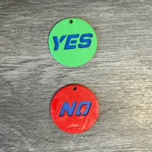 Yes / No Communication Keyrings