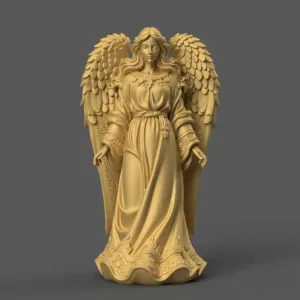Elegant Angel STL for Christmas Nativity