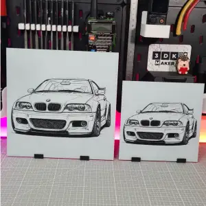 BMW M3 E46 - Hueforge - 3 Colors