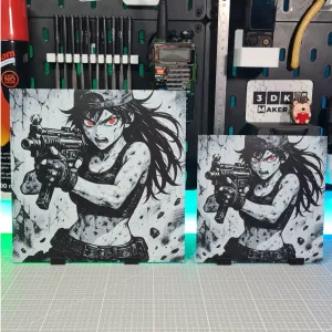 Girl Anime MP5 – Hueforge – 4 Colors