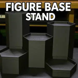 Hexagonal figure display stand