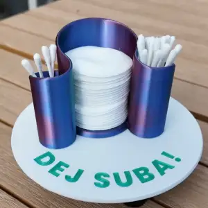 Cotton swabs organiser - make your own!