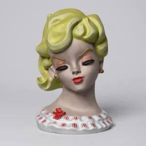Vintage woman bust decoration